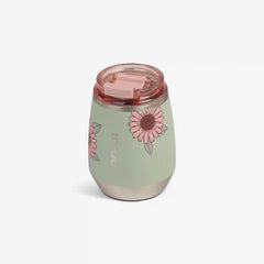 Floral 10 Oz Wine Tumbler